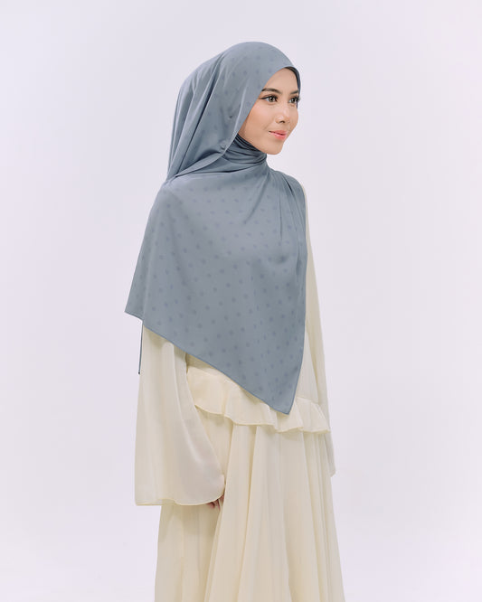 POLKASHAWL IN BLUE
