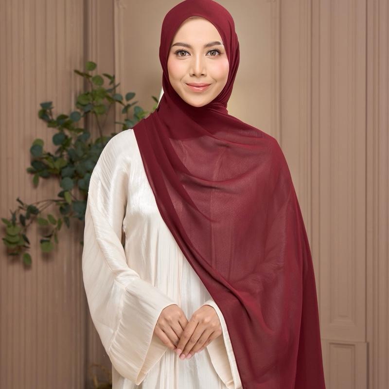 DAISY Georgette Chiffon (Shawl 2m Endcurve)