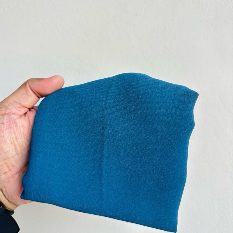 CLARA GEORGETTE CHIFFON HOODIE SHAWL - (1.7 NORMAL CUTTING)