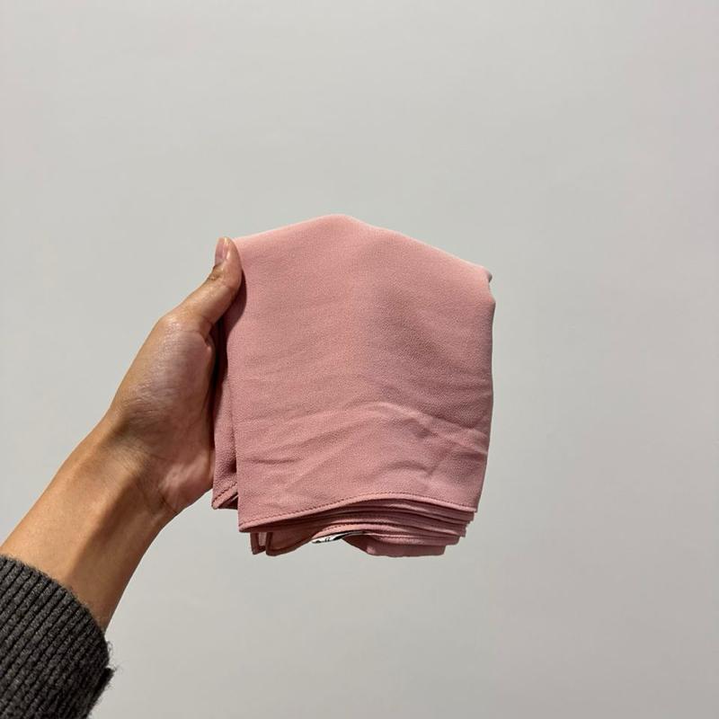 CLARA GEORGETTE CHIFFON HOODIE SHAWL - (1.7 NORMAL CUTTING)