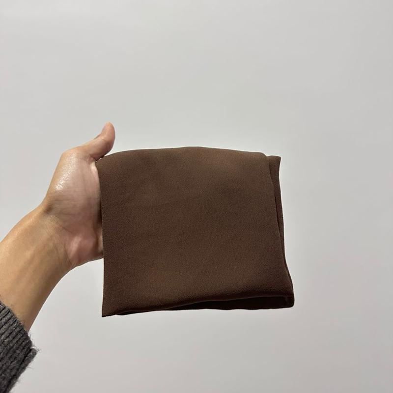 CLARA GEORGETTE CHIFFON HOODIE SHAWL - (1.7 NORMAL CUTTING)