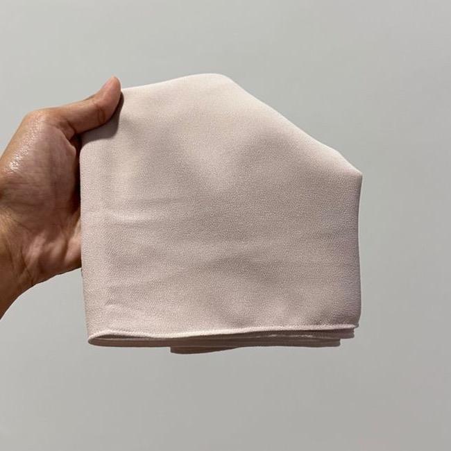 CLARA GEORGETTE CHIFFON HOODIE SHAWL - (1.7 NORMAL CUTTING)