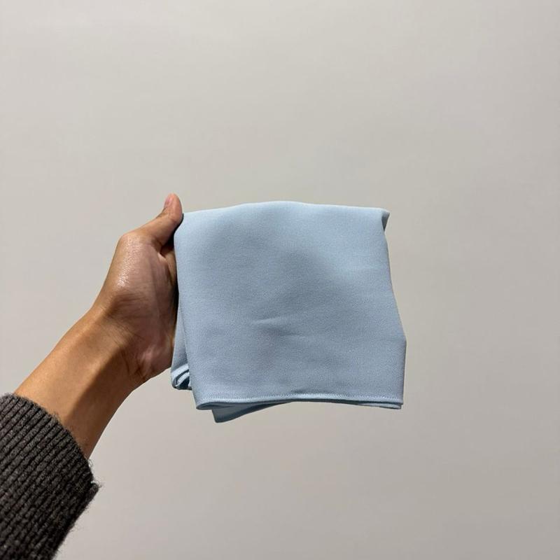 CLARA GEORGETTE CHIFFON HOODIE SHAWL - (1.7 NORMAL CUTTING)