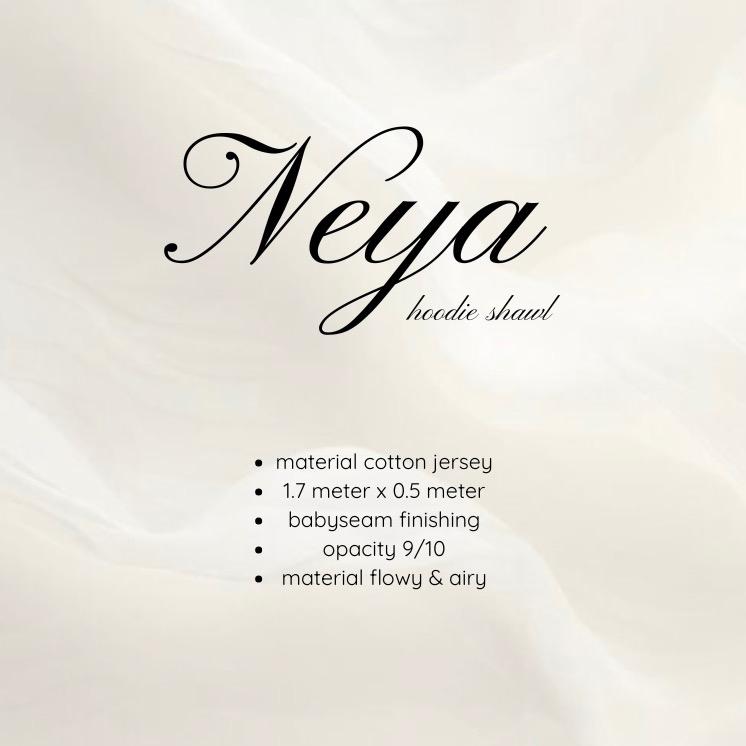 NEYA JERSEY HOODIE SHAWL ( 1.7 NORMAL CUTTING)