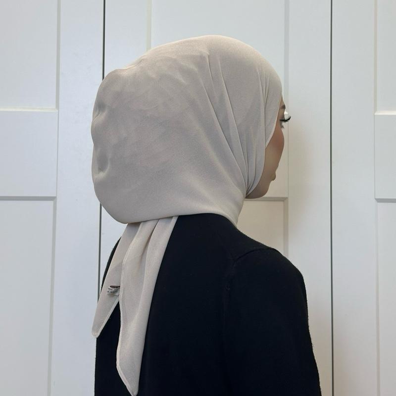 CLARA GEORGETTE CHIFFON HOODIE SHAWL - (1.7 NORMAL CUTTING)