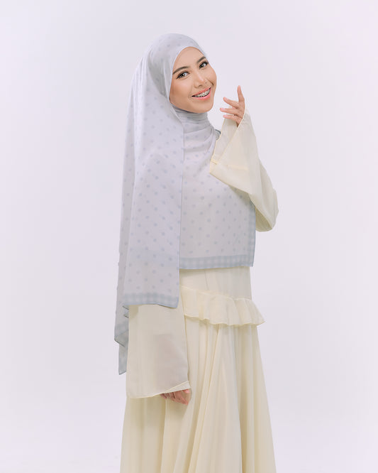 POLKAPLAID IN SOFTBLUE