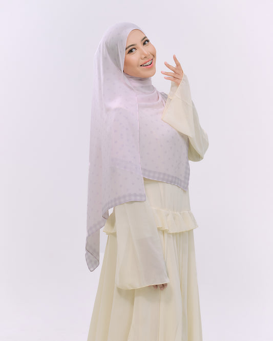 POLKAPLAID IN SOFT PURPLE