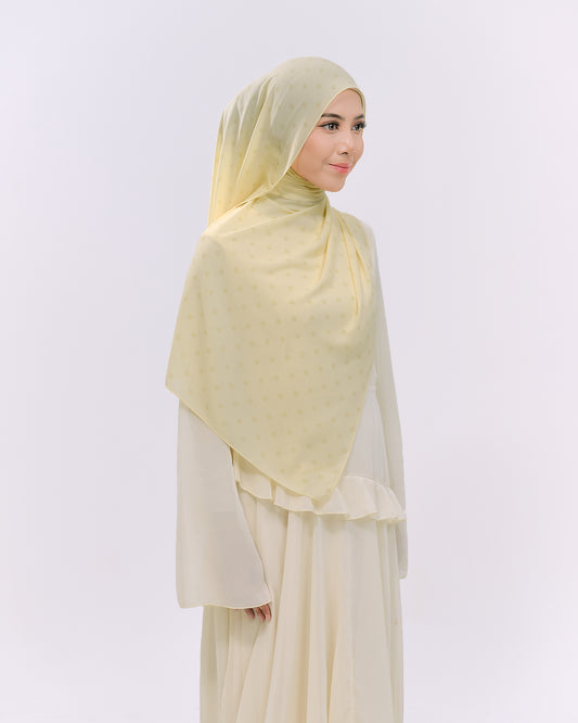 POLKASHAWL IN YELLOW