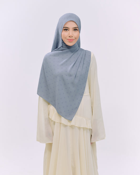 POLKASHAWL IN BLUE