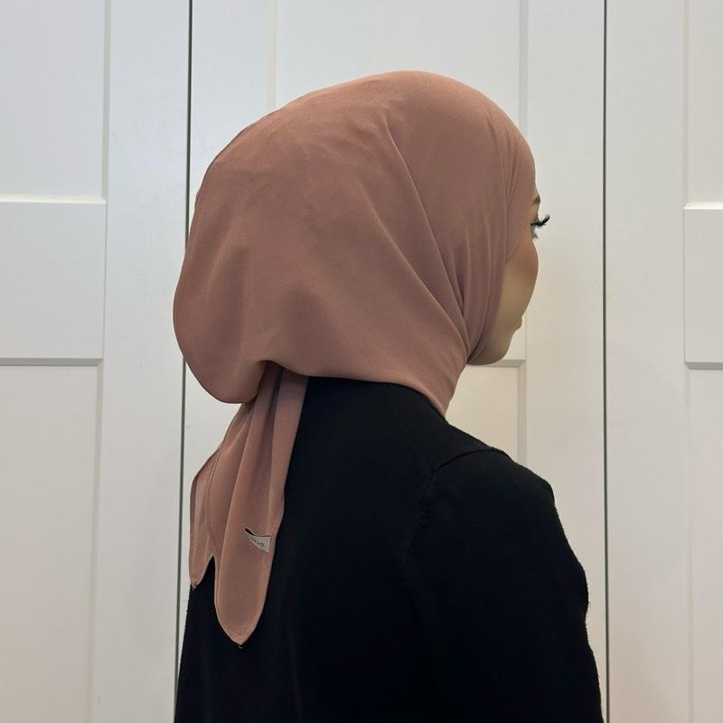 CLARA GEORGETTE CHIFFON HOODIE SHAWL - (1.7 NORMAL CUTTING)