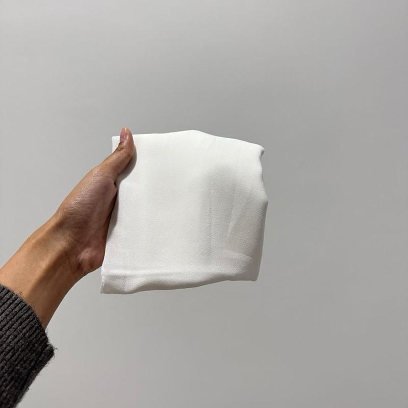 CLARA GEORGETTE CHIFFON HOODIE SHAWL - (1.7 NORMAL CUTTING)