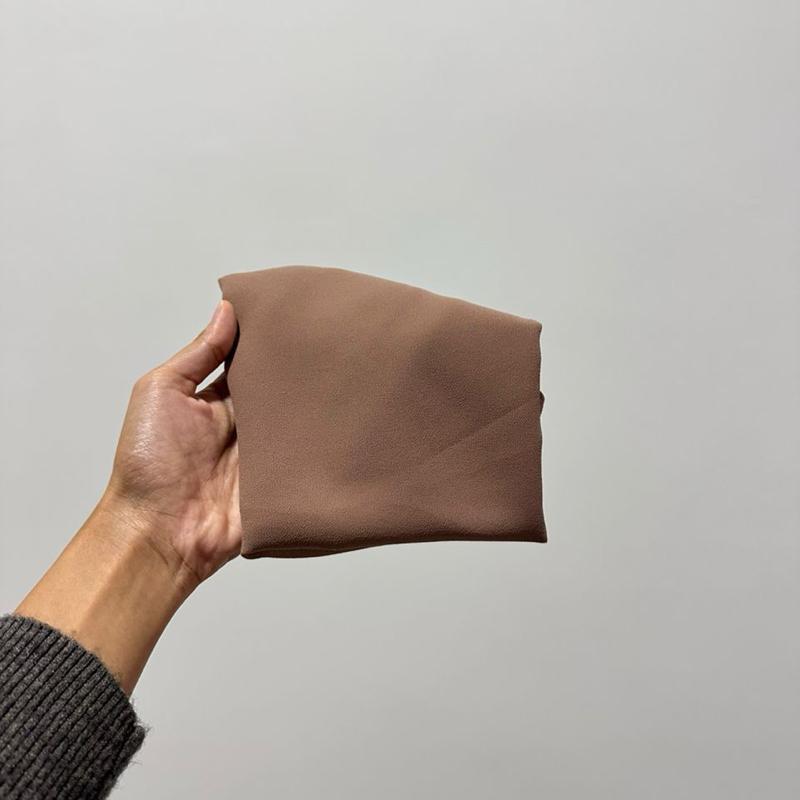 CLARA GEORGETTE CHIFFON HOODIE SHAWL - (1.7 NORMAL CUTTING)