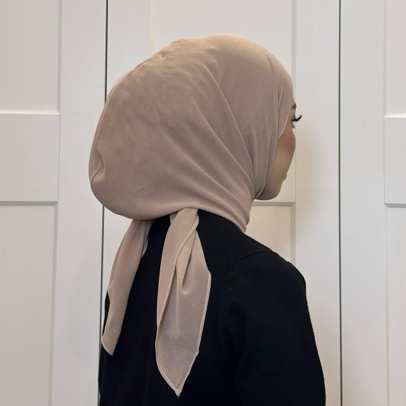 CLARA GEORGETTE CHIFFON HOODIE SHAWL - (1.7 NORMAL CUTTING)