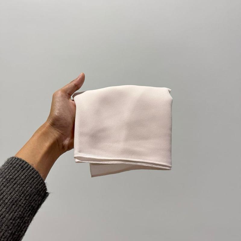 CLARA GEORGETTE CHIFFON HOODIE SHAWL - (1.7 NORMAL CUTTING)