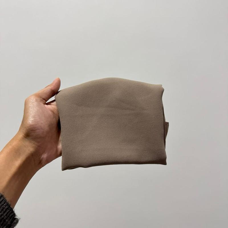 CLARA GEORGETTE CHIFFON HOODIE SHAWL - (1.7 NORMAL CUTTING)