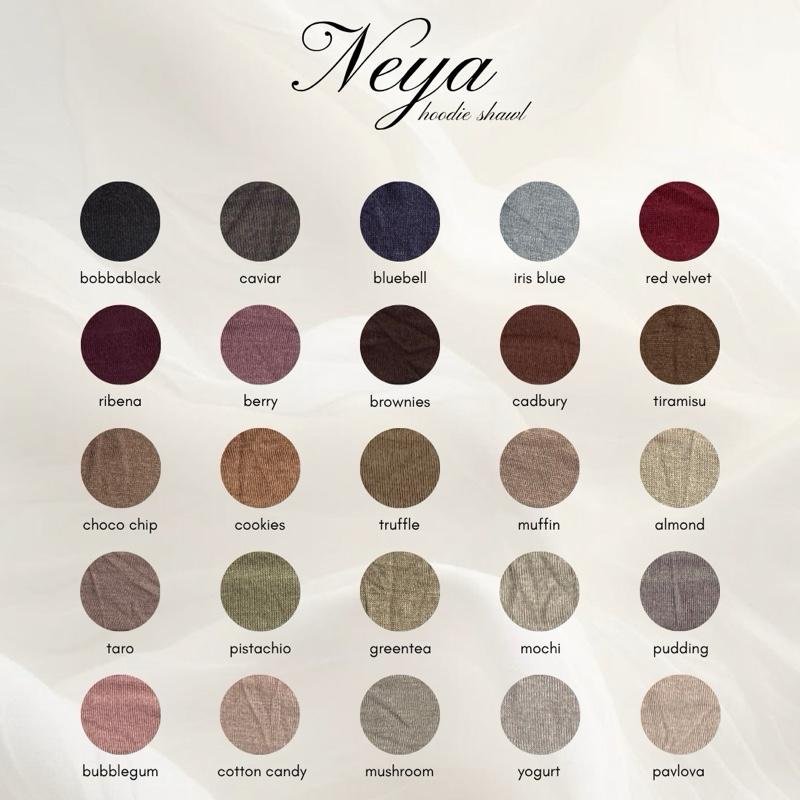 NEYA JERSEY HOODIE SHAWL ( 1.7 NORMAL CUTTING)