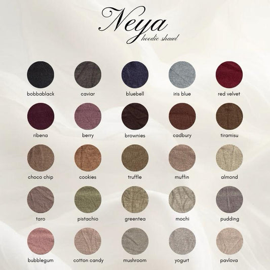 NEYA JERSEY HOODIE SHAWL ( 1.7 NORMAL CUTTING)