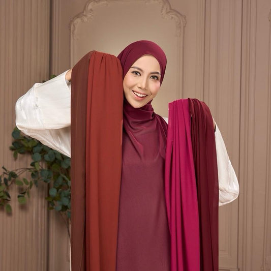 DAISY Georgette Chiffon (Shawl 2m Endcurve)