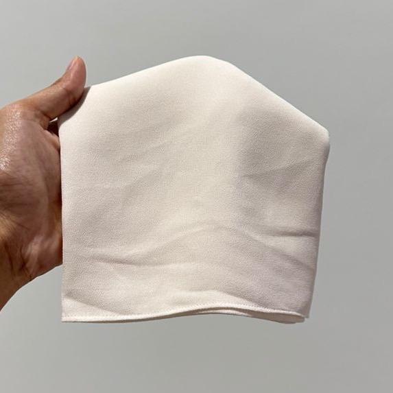 CLARA GEORGETTE CHIFFON HOODIE SHAWL - (1.7 NORMAL CUTTING)