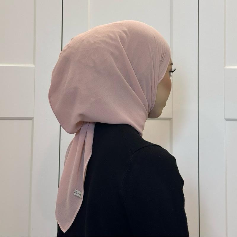 CLARA GEORGETTE CHIFFON HOODIE SHAWL - (1.7 NORMAL CUTTING)